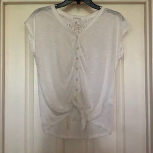 Aeropostale white shirt lace ties